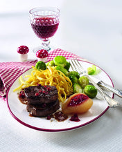 D'Arbo Trio Set Fruit Spreads - Wild Lingonberry, Black Cherry, and Bitter Orange - with Gold Stainless Steel Stirring/Spreader Spoon (4-Pc Set)