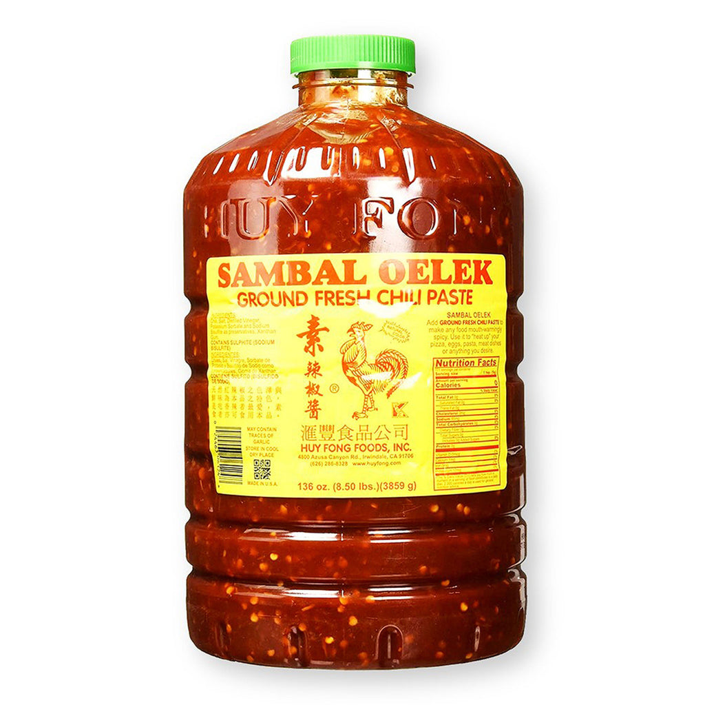 Huy Fong Sambal Oelek Ground Fresh Chili Paste 136 Oz. (8.5 lbs.) X 3