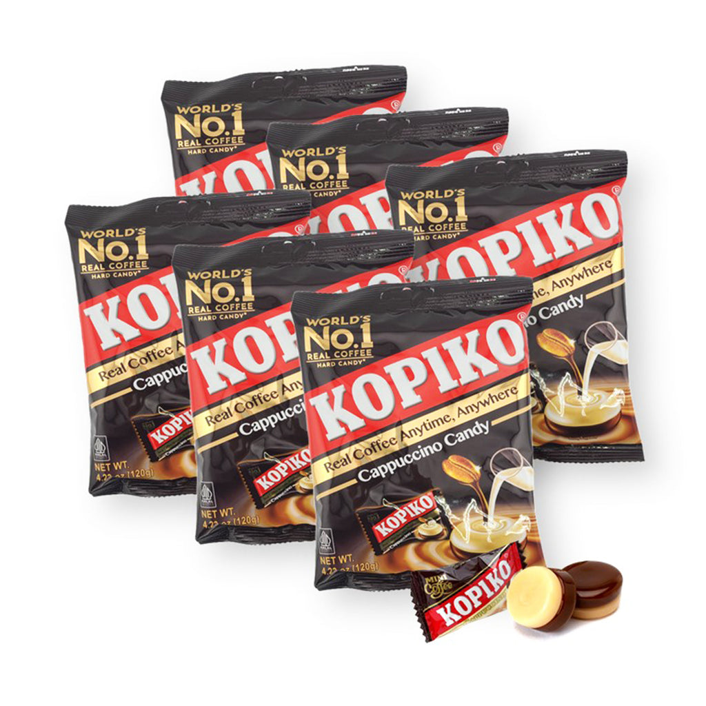 Kopiko Cappuccino Candy Real Coffee Hard Candy 4.23 Oz. / 120 G