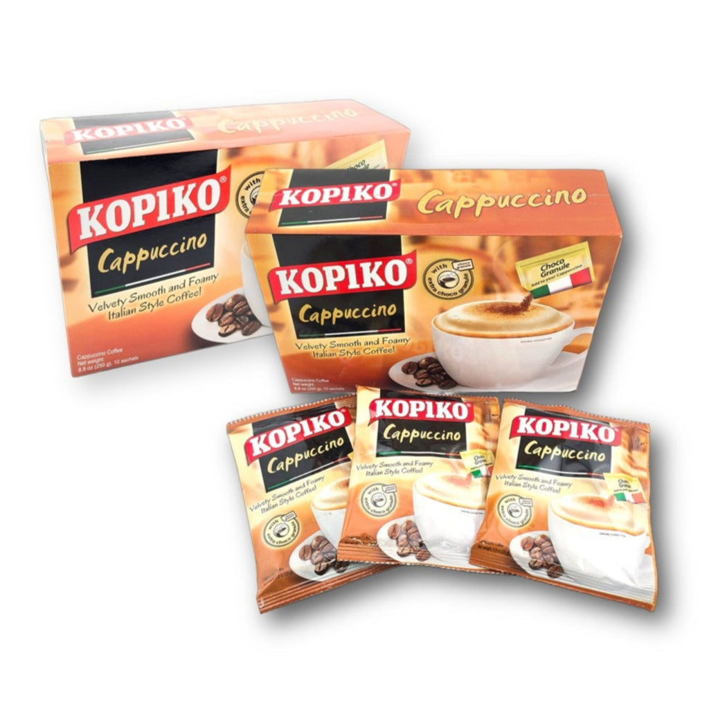 Kopiko Cappuccino Instant Coffee with Choco Granule 8.8 Oz. (25