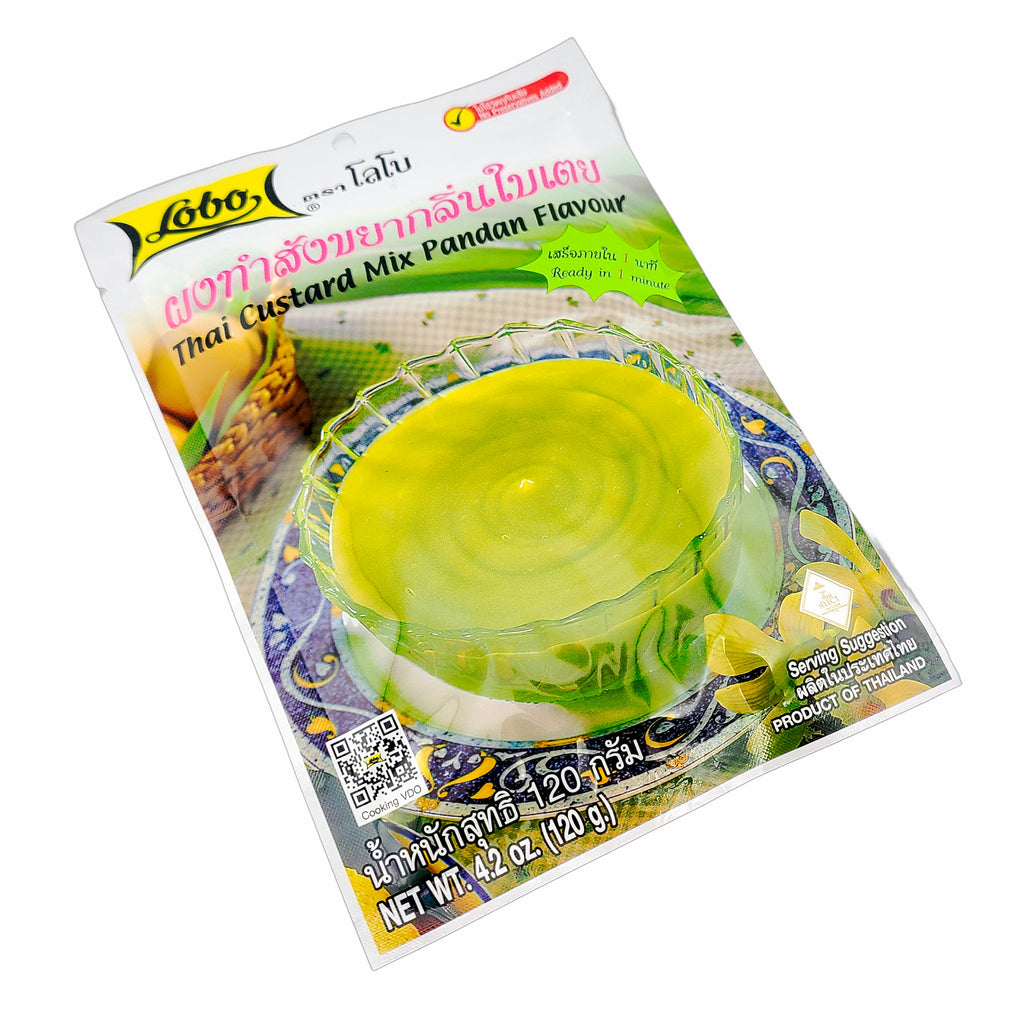 Lobo Thai Custard Mix Pandan Flavor (Sangkaya) 4.2 Oz./ 120 G