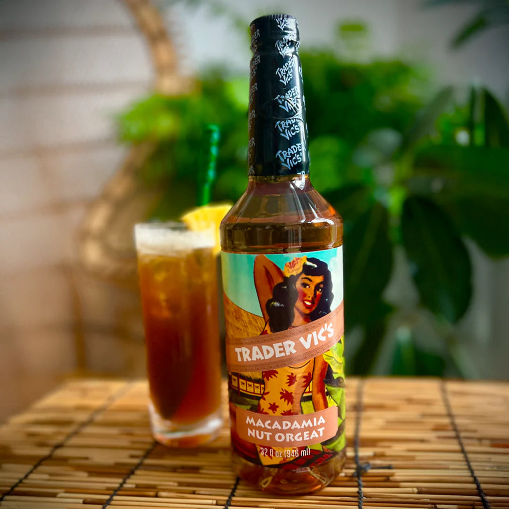 Trader Vic's Macadamia Nut Orgeat Syrup for Cocktail Mixes