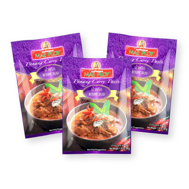 Mae Ploy Panang Curry Paste Thai Curry 1.76 Oz. (50 g) (Pack of 3)
