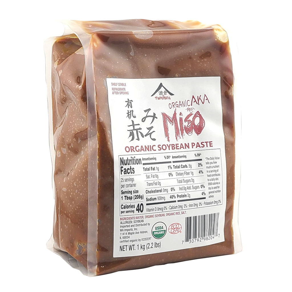 Namikura Aka Red Miso Aged 6 Months Organic Soybean Paste 2.2 lb
