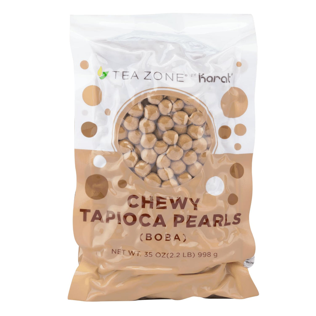 Tea Zone Chewy Black Boba Tapioca Pearls 2.2 Lbs. (35 Oz