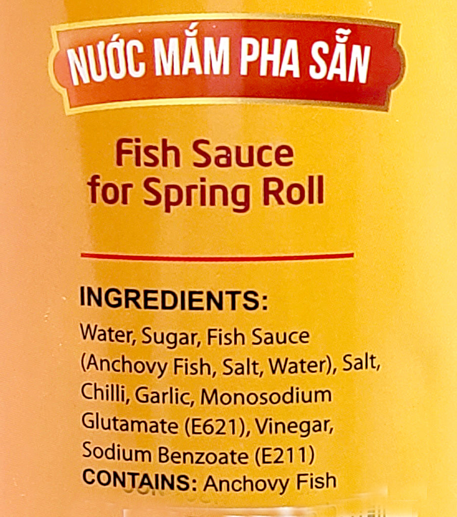 Vietnamese Fish Sauce Nuoc Mam for Vietnamese Spring Roll by Three Lad