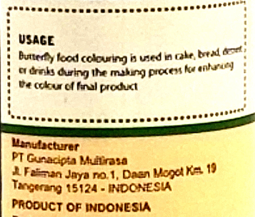 Butterfly Food Coloring Dark Green 1 Fl. Oz. (30 ml) – SecretPantryLA