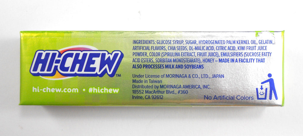 Hi-Chew Stick Kiwi with Chia Seeds Chewy Fruit Candy by Morinaga