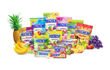 Hi-Chew Special Collection Assorted Flavors Mixed Chewy Fruit Candy Individually Wrapped by Morinaga Gift Wrapped Canister 60-Count