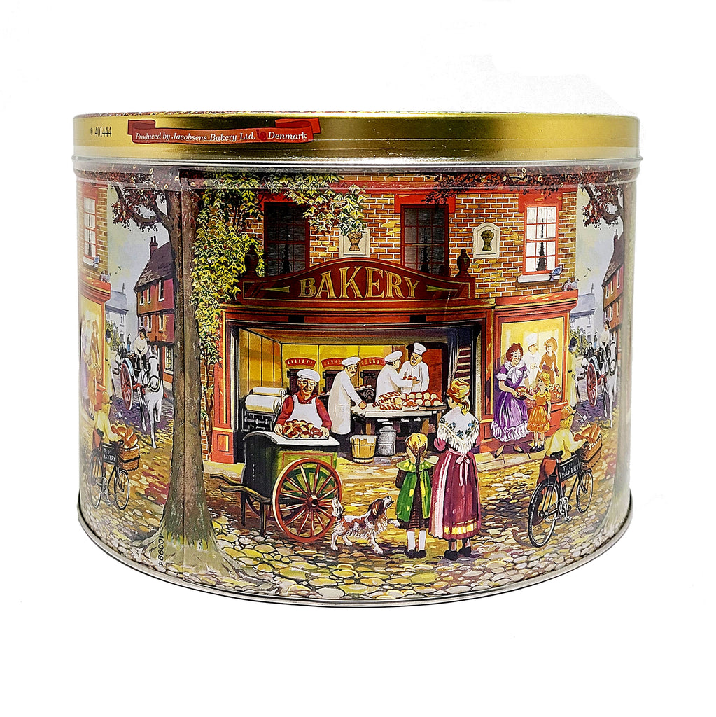 Jacobsens Danish Butter Cookies Bakery Shop Gift Tin 35 Oz. (1000 g