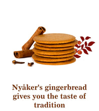 Nyakers Pepparkakor Swedish Gingersnaps Cookies in Botanical Gift Tin 26.45 Oz /750 g.