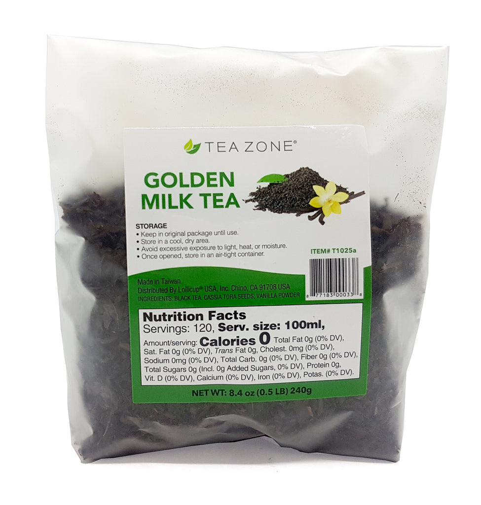 Tea Zone Golden Milk Tea Loose Tea Leaf Signature Blend 8.4 Oz