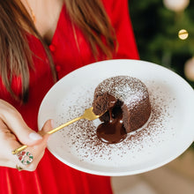 6-Piece Christmas Pendant Gold Stainless Steel Forks Gift Set