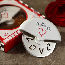 Kate Aspen "A Slice of Love" Stainless Steel Pizza Cutter Wheel in Miniature Pizza Box, Wedding Favor, Bridal Shower Favor, Stocking Stuffers, Guest Prizes, Valentine's Day