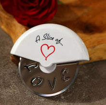 Kate Aspen "A Slice of Love" Stainless Steel Pizza Cutter Wheel in Miniature Pizza Box, Wedding Favor, Bridal Shower Favor, Stocking Stuffers, Guest Prizes, Valentine's Day