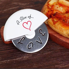 Kate Aspen "A Slice of Love" Stainless Steel Pizza Cutter Wheel in Miniature Pizza Box, Wedding Favor, Bridal Shower Favor, Stocking Stuffers, Guest Prizes, Valentine's Day