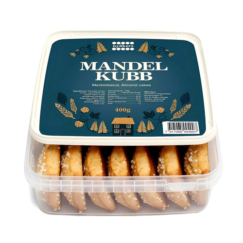 Nyakers Mandelkubb Minit Almond Cakes Old Fashioned Swedish Almond Cookies 14.11 Oz. /400 g.