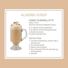 Monin Almond (Orgeat) Syrup for Cocktails, Coffee, and Beverages 750 Ml. / 25.4 Fl. Oz. X 12 (Factory Case)