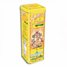 Chiostro di Saronno SOFT LEMON Amaretti Cookies Tower Tin 6.35 Oz. / 180 G.