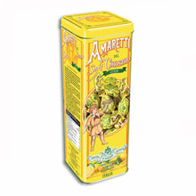 Chiostro di Saronno SOFT LEMON Amaretti Cookies Tower Tin 6.35 Oz. / 180 G.