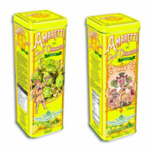 Chiostro di Saronno SOFT LEMON Amaretti Cookies Tower Tin 6.35 Oz. / 180 G.