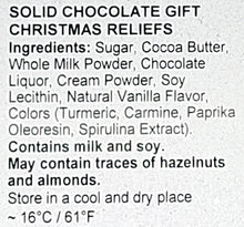Weibler Solid Chocolate Christmas Releifs Gift Box 2.82 Oz (80 g.)