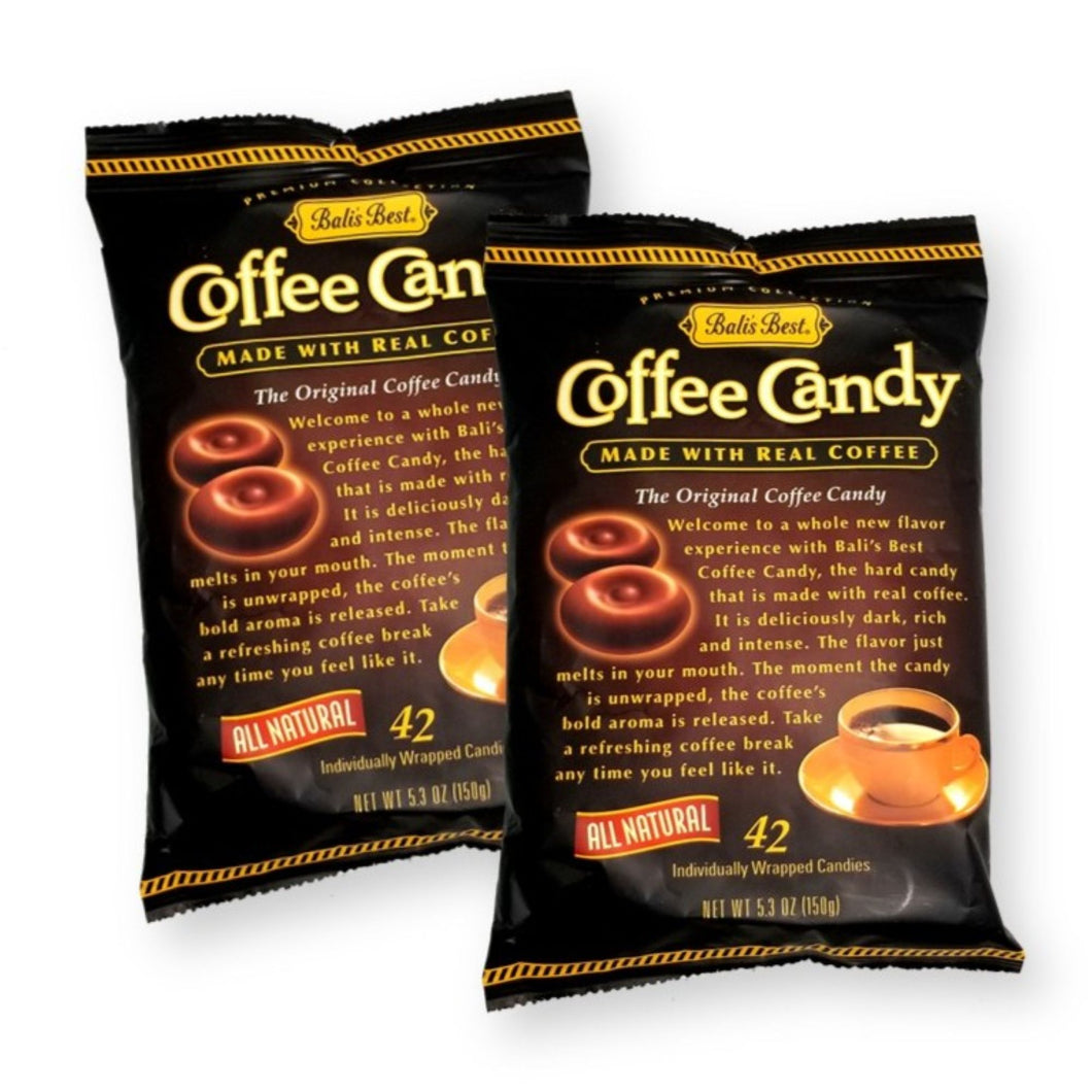 Bali's Best Coffee Candy Made with Real Coffee 5.3 Oz. (Pack of 2)