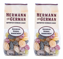 Hermann the German Bavarian HERBAL Assortment Hard Candy 5.29 oz. / 150 g (Pack of 2)