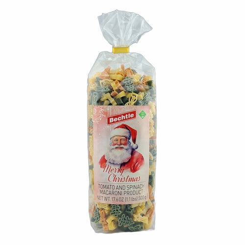 Bechtle Tomato and Spinach Christmas-Shaped Pasta 17.6 Oz./1.1 lbs. (500 g.)