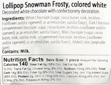 Belfine Fine Belgian Chocolate Lollipops 3 Assorted  - Santa Claus, Frosty the Snowman, and Raphael the Bear 1 Each (Pack of 3)