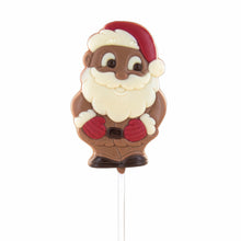 Belfine Fine Belgian Chocolate Lollipops 3 Assorted  - Santa Claus, Frosty the Snowman, and Raphael the Bear 1 Each (Pack of 3)