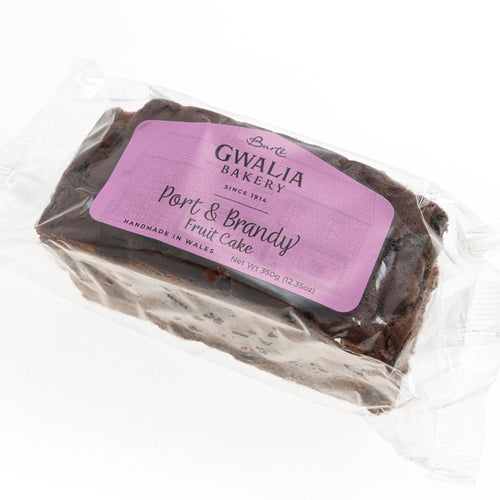 Burts Gwalia Bakery PORT & BRANDY Fruit Cake Slab Cake 12.3 oz. (350 g.)