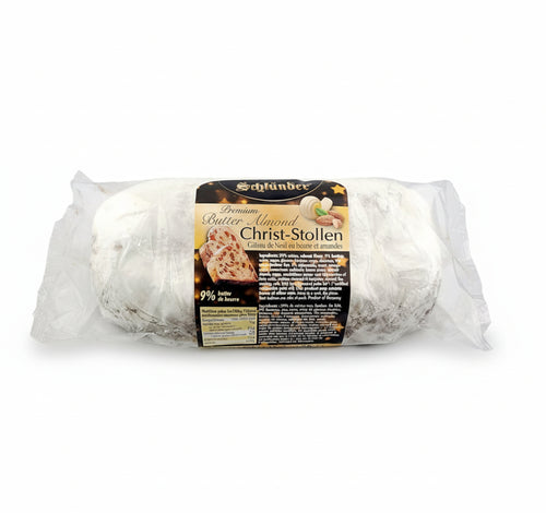 Schlunder Premium BUTTER ALMOND Christ-Stollen Cello Bag 26.4 oz. / 750 g