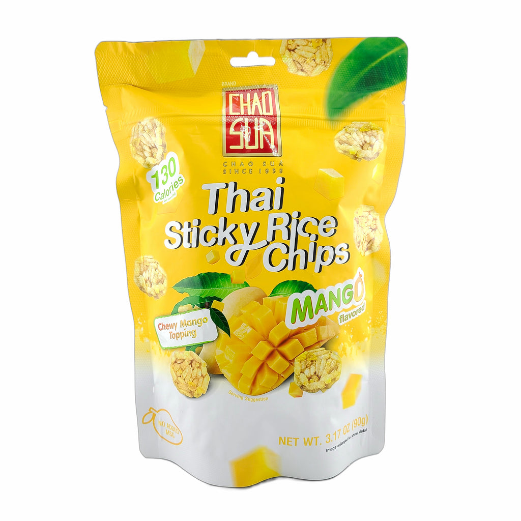 Chao Sua Thai Sticky Rice Chips Mango Flavored 3.17 Oz. (Pack of 2 ...