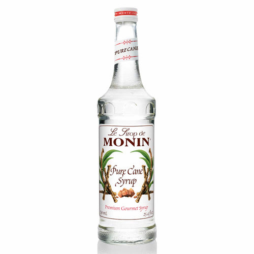 Monin Pure Cane Sugar Syrup for Cocktails, Coffee, and Beverages 750 Ml. / 25.4 Fl. Oz. X 12 (Factory Case)