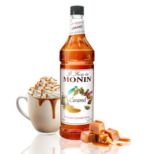 Monin Caramel Syrup for Cocktails, Coffee, and Beverages 750 Ml. / 25.4 Fl. Oz. (Pack of 2)