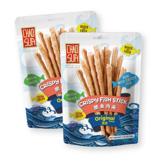 Chao Sua Crispy Fish Stick Original Flavor Protein Snack 1.76 Oz. (Pack of 2)