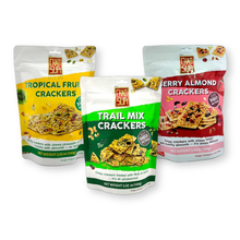 Chao Sua Crackers 3 Assorted Flavors Samplers Baked 3.52 Oz. Each (Pack of 3)