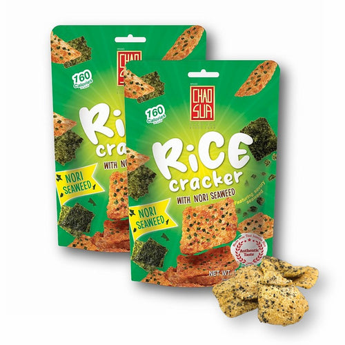 Chao Sua Rice Cracker with Nori Seaweed Flavor Baked 1.76 Oz. (Pack of 2)