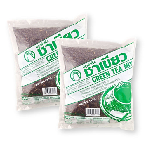Thai Green Tea Leaves Mix Chicken Brand 13 Oz. (Pack of 2)