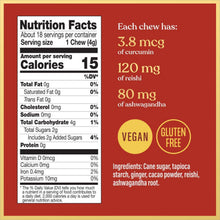 Chimes Adaptogenic Herbal Ginger Chews CALMER CACAO Flavor Real Ginger 2.5 Oz. (Pack of 3)