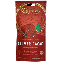 Chimes Adaptogenic Herbal Ginger Chews CALMER CACAO Flavor Real Ginger 2.5 Oz. (Pack of 3)