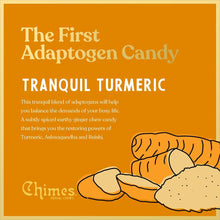Chimes Adaptogenic Herbal Ginger Chews TRANQUIL TURMERIC Flavor Real Ginger 2.5 Oz. (Pack of 3)