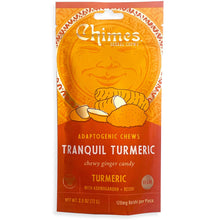 Chimes Adaptogenic Herbal Ginger Chews TRANQUIL TURMERIC Flavor Real Ginger 2.5 Oz. (Pack of 3)