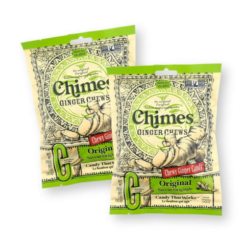 Chimes Ginger Chews Original Flavor Real Ginger 5 Oz. (Pack of 2)