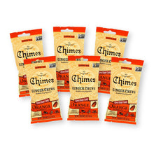 Chimes Ginger Chews Orange Flavor Real Ginger 1.5 Oz. (Pack of 6)