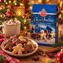 Wicklein Choco-Buddies Milk Chocolate Dipped Soft Gingerbread Cookies  – 6.17 oz / 175 g (Pack of 2)