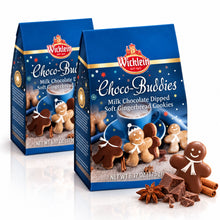 Wicklein Choco-Buddies Milk Chocolate Dipped Soft Gingerbread Cookies  – 6.17 oz / 175 g (Pack of 2)