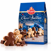 Wicklein Choco-Buddies Milk Chocolate Dipped Soft Gingerbread Cookies  – 6.17 oz / 175 g (Pack of 2)