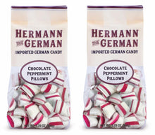 Hermann the German Bavarian CHOCOLATE PEPPERMINT PILLOWS Hard Candy 5.29 oz. / 150 g (Pack of 2)